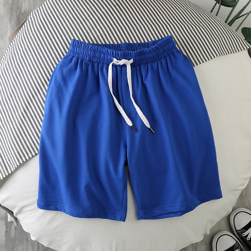 Summer Student Sports Shorts Men'S Solid Color Casual Pants Beach Pants Korean Fashion Trend All-Match Five-Point Pants - Image 5